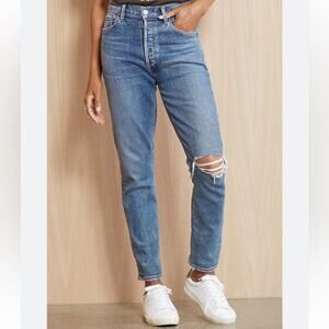 AGOLDE Women's Nico High Rise Mid Wash Straight Leg Jean Size 23